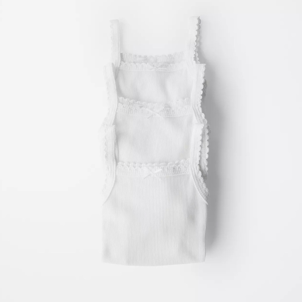 Zara White Kids One Piece Bodysuit